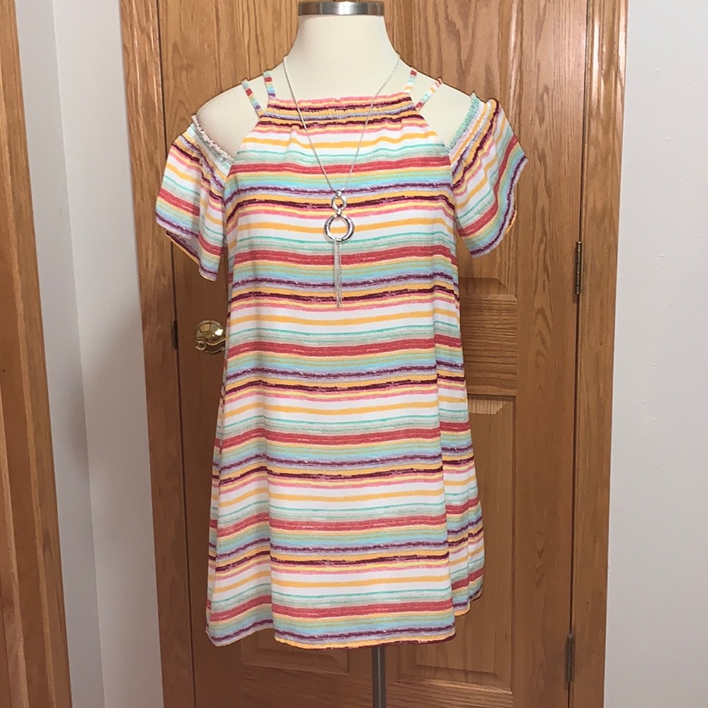 Lily Rose  detailed dress Cold shoulder spaghetti straps new with tags size XL